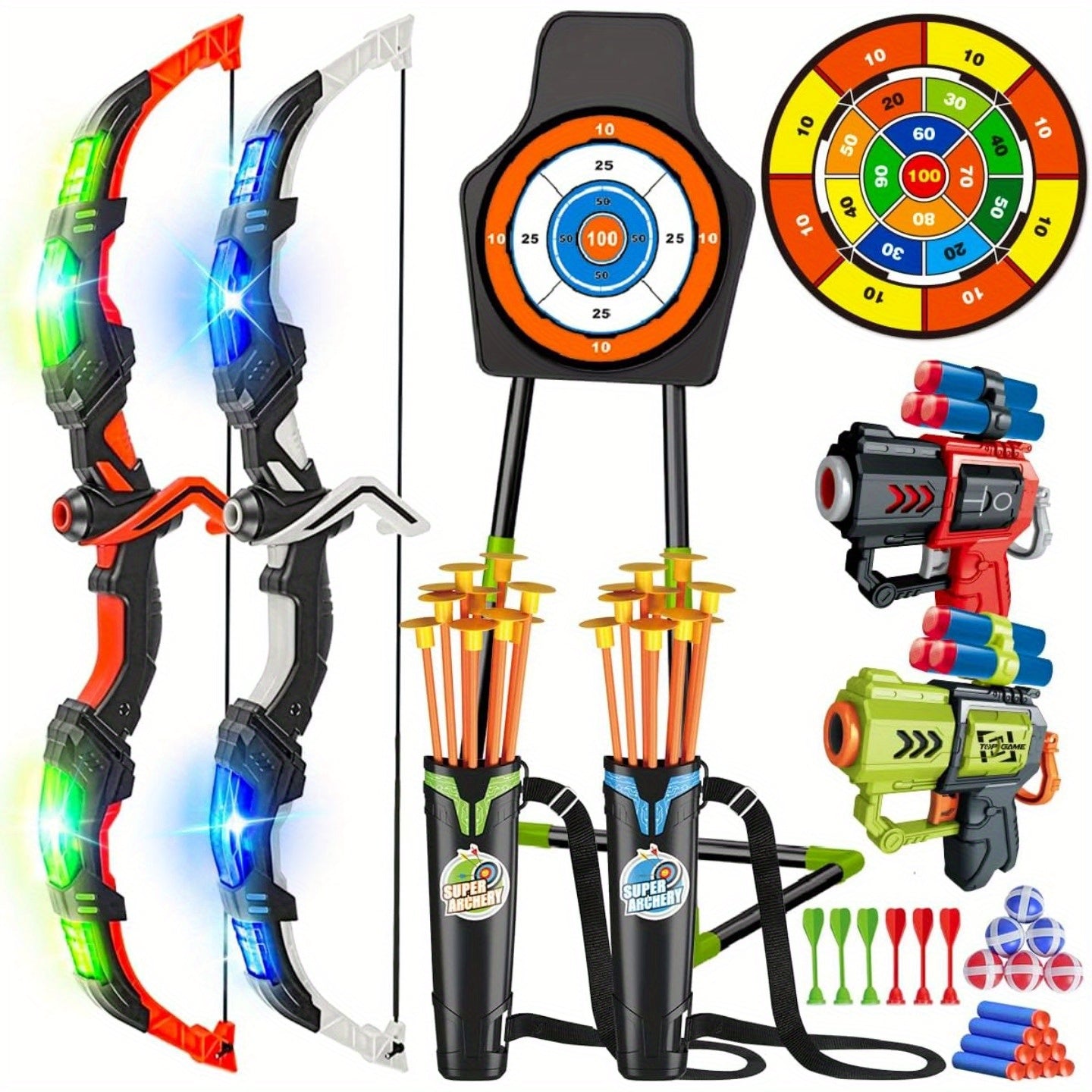 2 Pack Bow and Arrow Toy for ages 5 &up