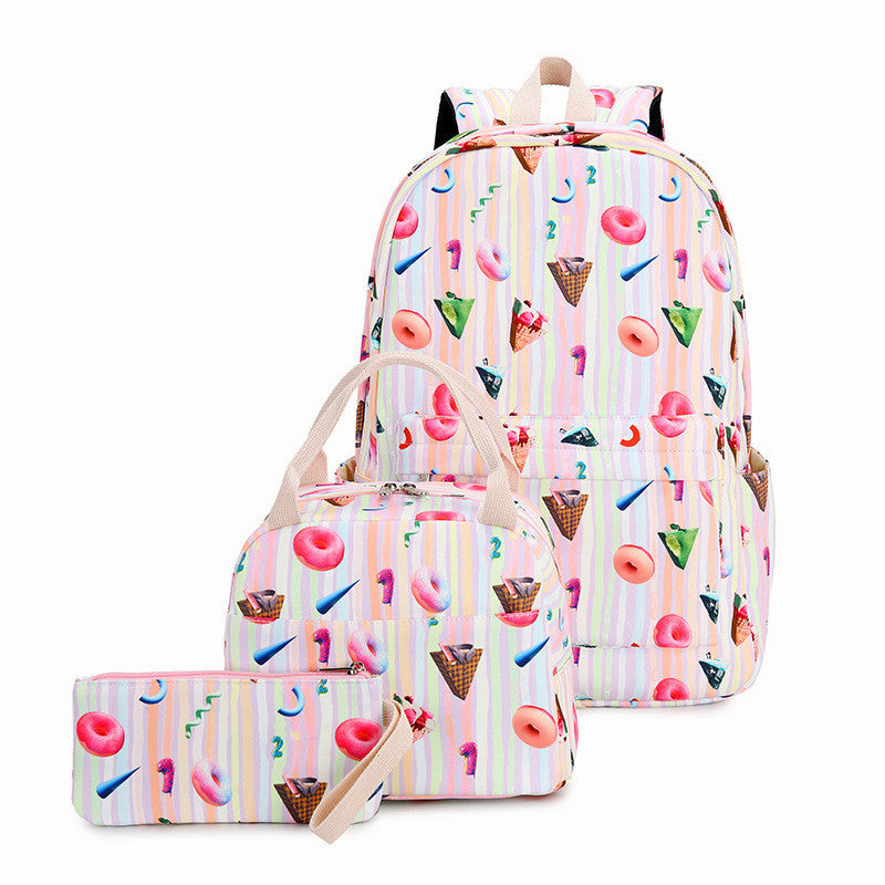 Rainbow Three - Piece Backpack