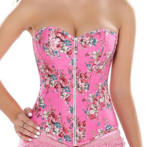 Floral Print Corset