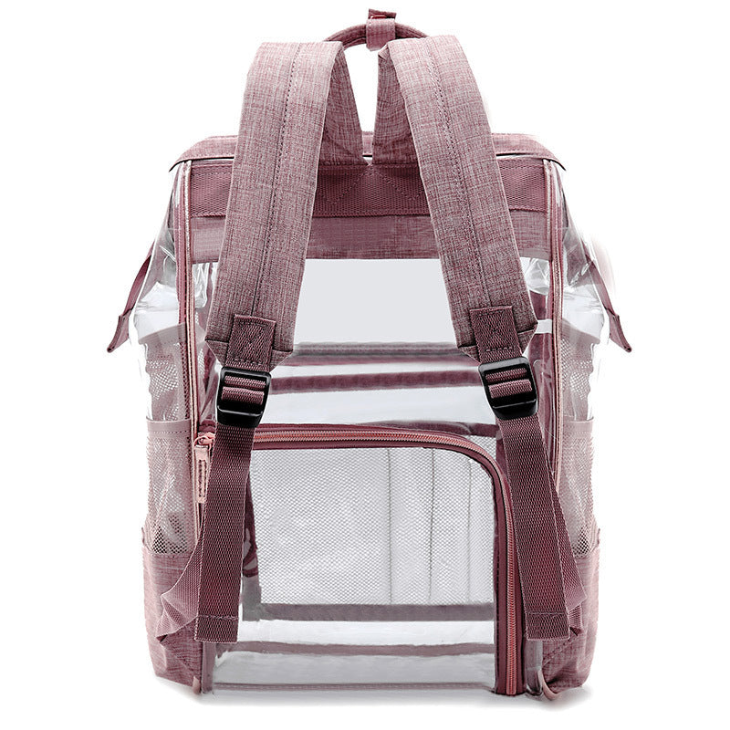 Transparent jelly backpack