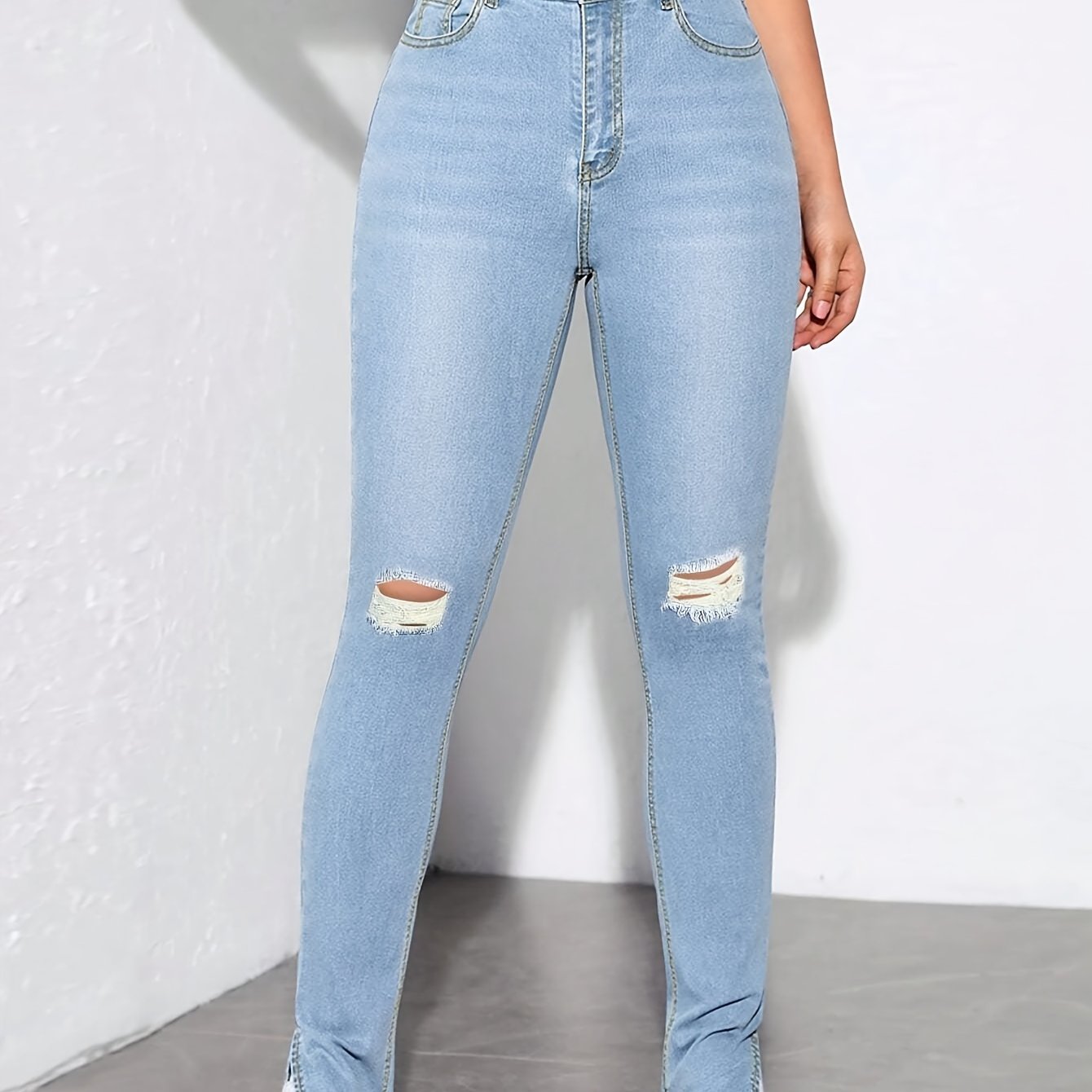 Distress Ladies Jeans