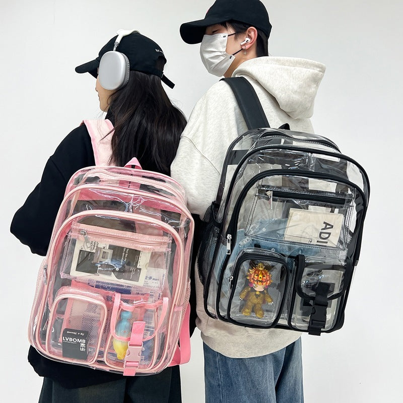 Transparent Large Capacity Student Schoolbag