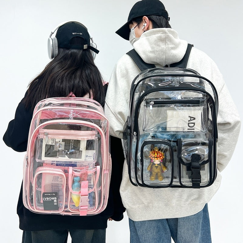 Transparent Large Capacity Student Schoolbag