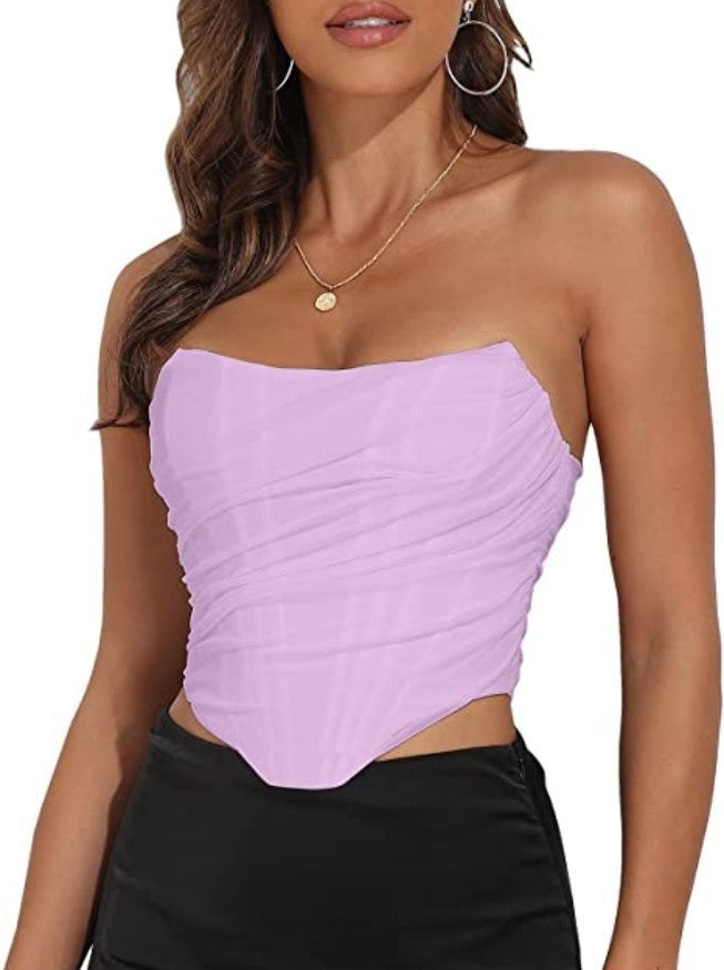 Women's Corset Solid Color