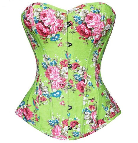 Floral Print Corset