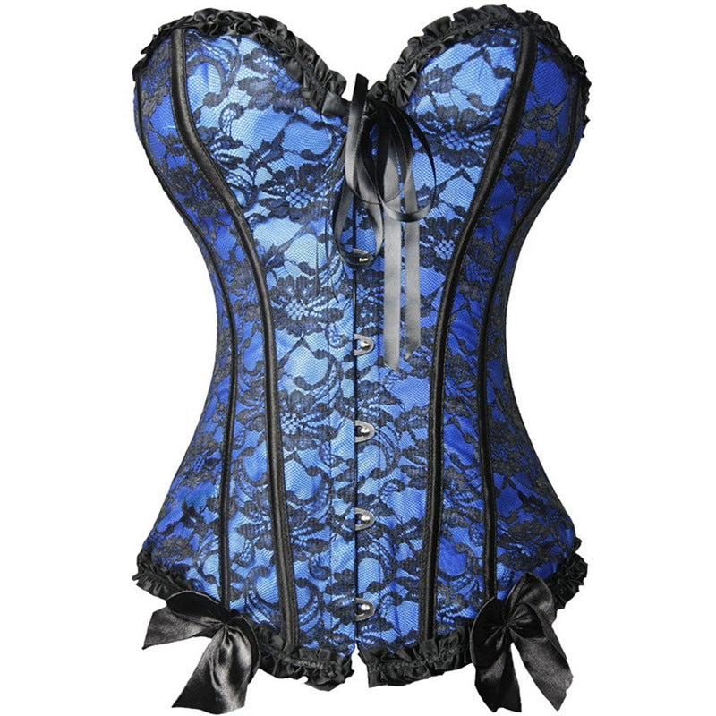 Women's Red Shaping Lace Corset