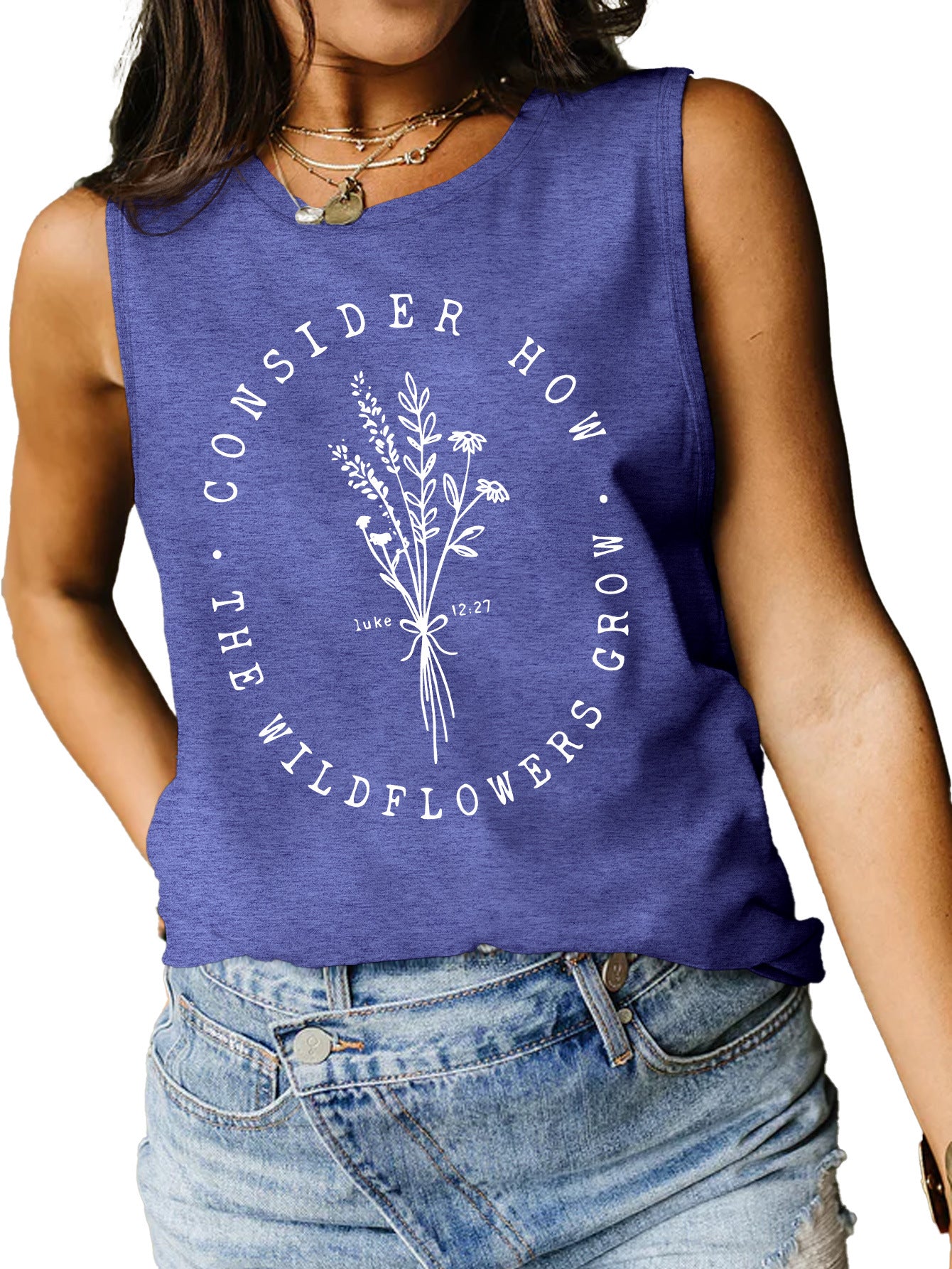 Consider How Flowers And Plants Letter Print shirt