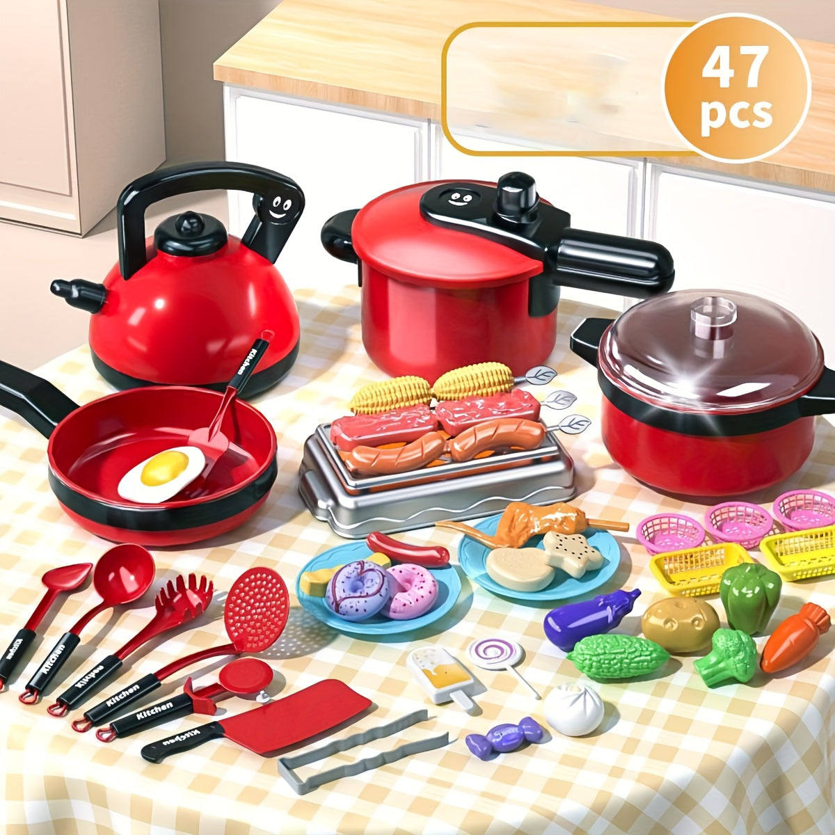 Children Realistic Cooking Playset