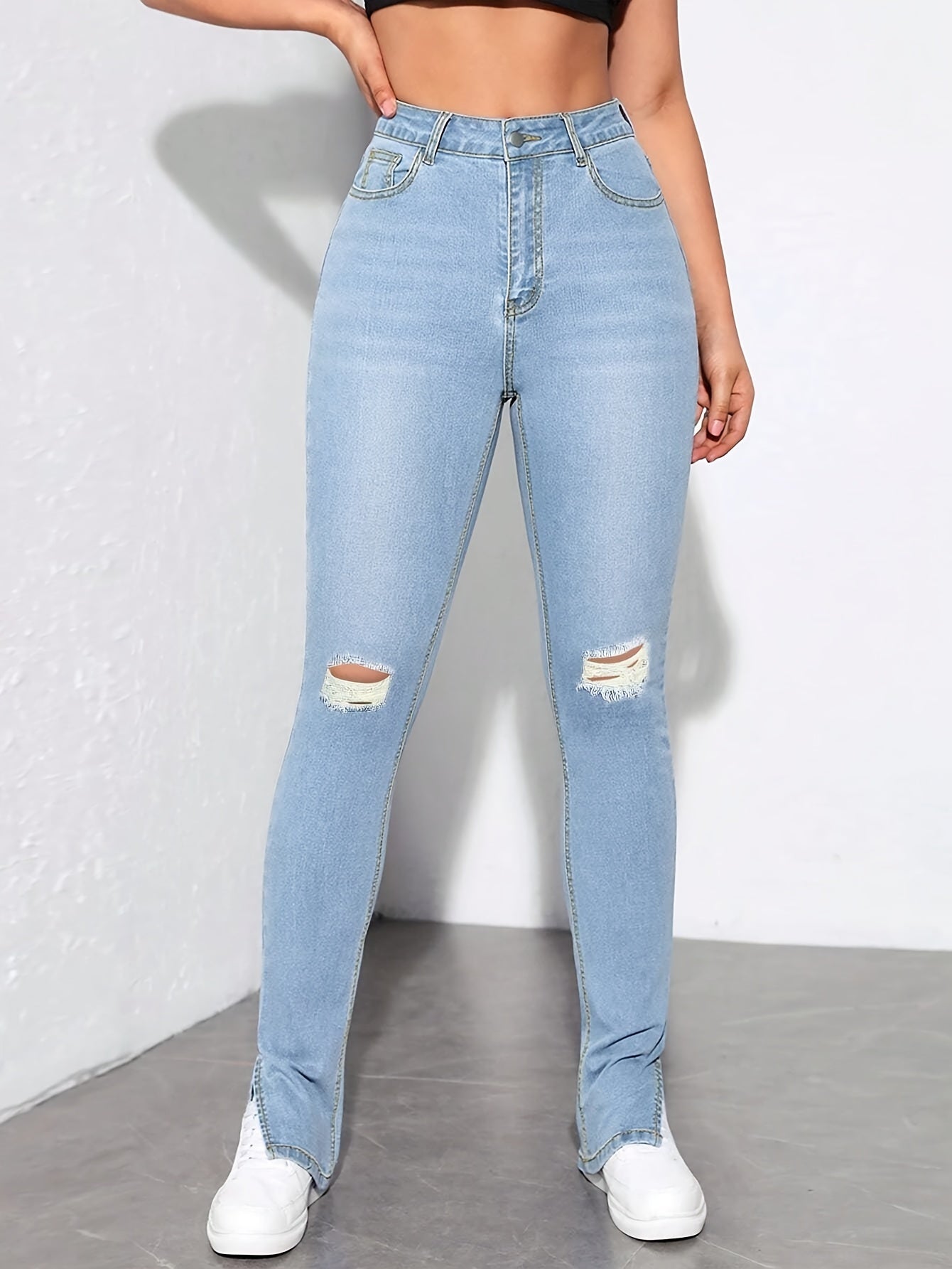 Distress Ladies Jeans