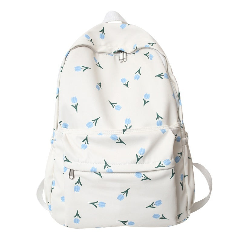 Mori Department Girl Backpack Small Fresh Floral Backpack