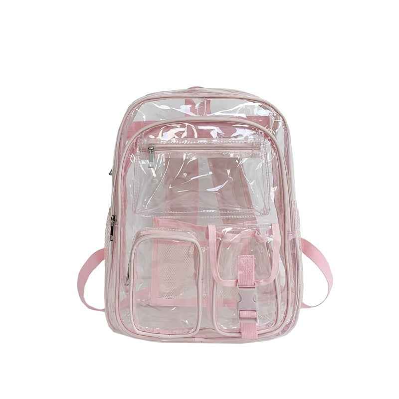 Transparent Large Capacity Student Schoolbag