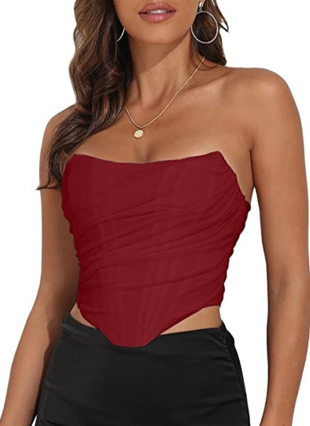 Women's Corset Solid Color