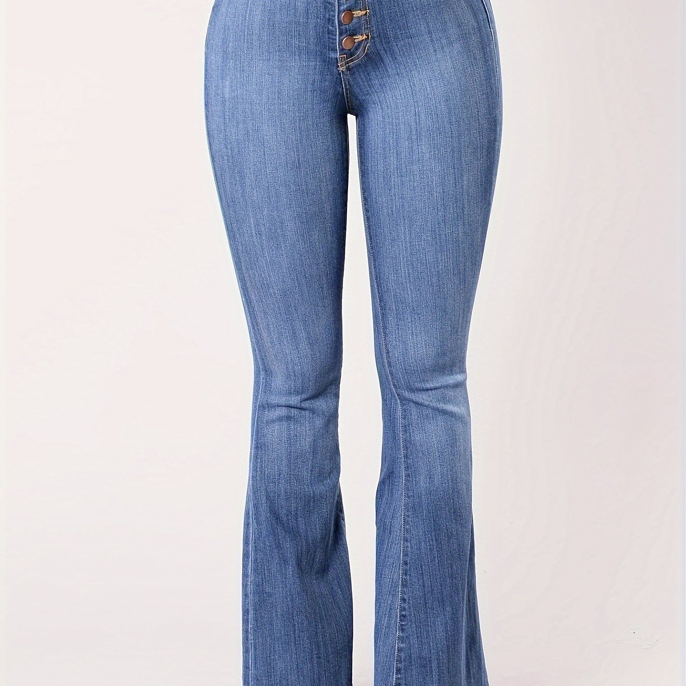 High Waist Flare Slim Jeans