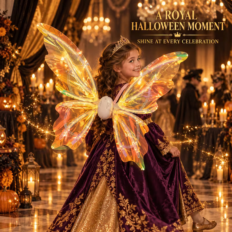 Light Up Moving Fairy Wings- Halloween costume Accessory